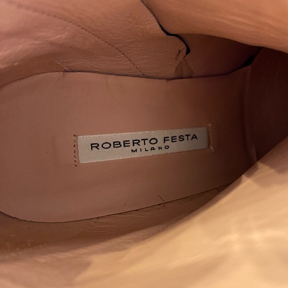 Brand new Roberto Festa genuine suede black ankle mod boots - Picture 9 of 10